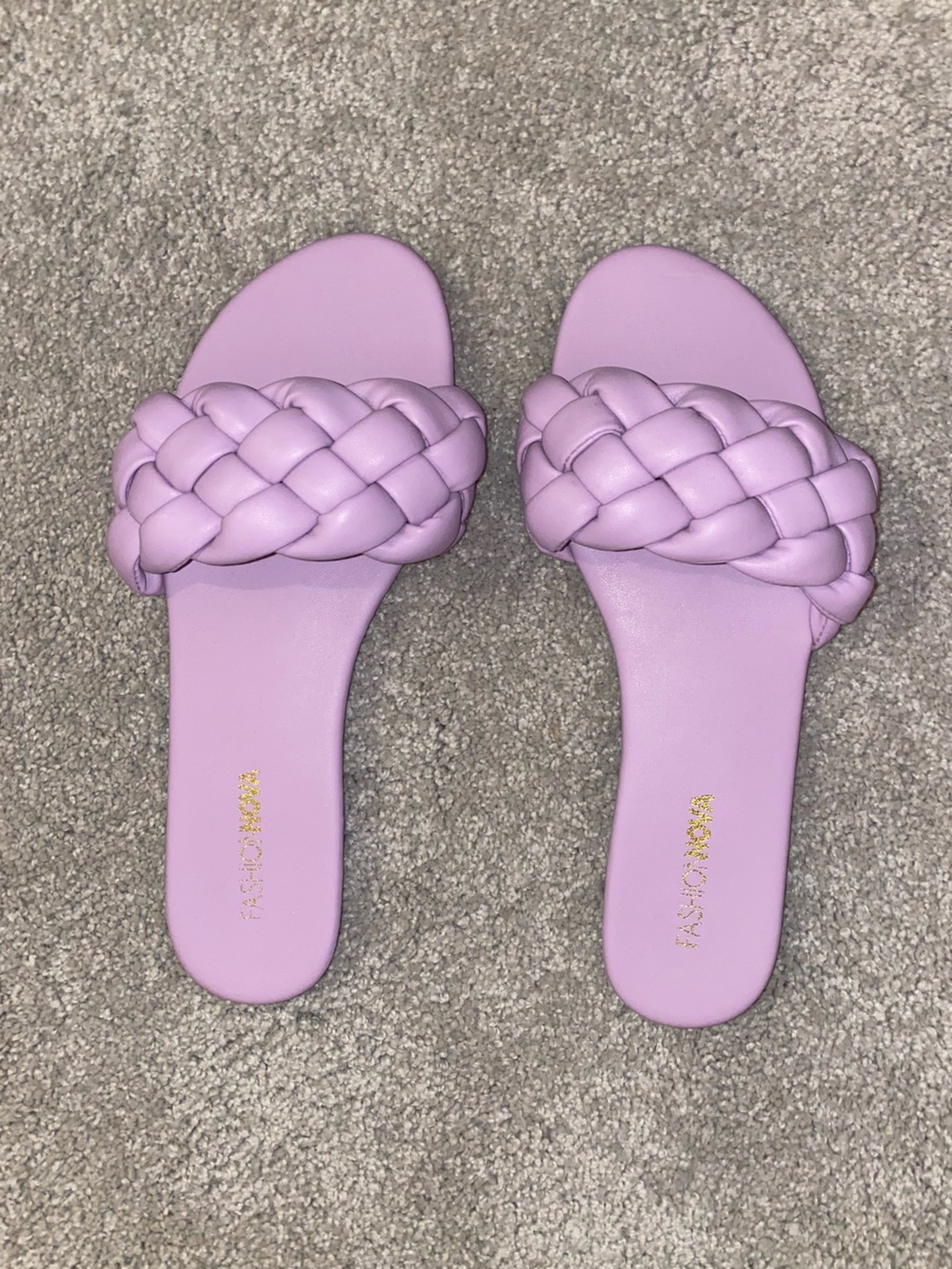 NEW Fashion Nova Braided Slides 7